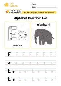 alphabet-writing-e
