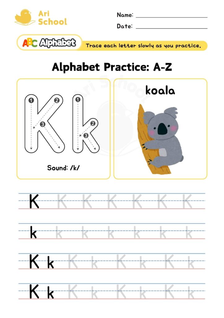 alphabet-writing-k