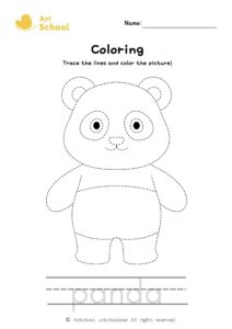coloring-panda-worksheet