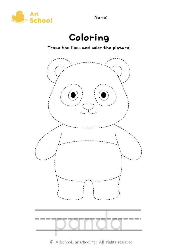 coloring-panda-worksheet