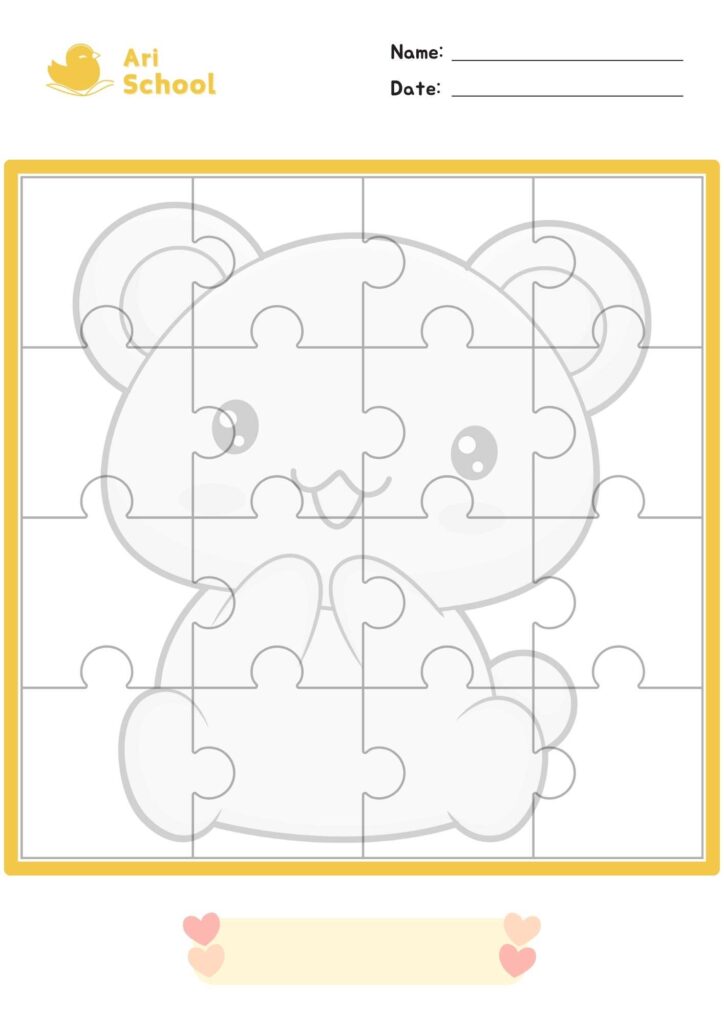 Puzzle Matching – Bear 1-2