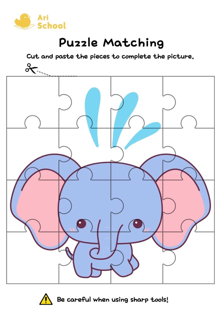 Puzzle Matching – Elephant-1
