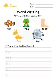 Word Writing – F