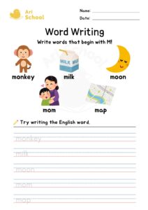 Word Writing – M
