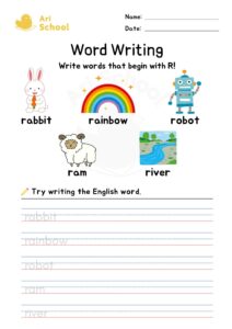 Word Writing – R