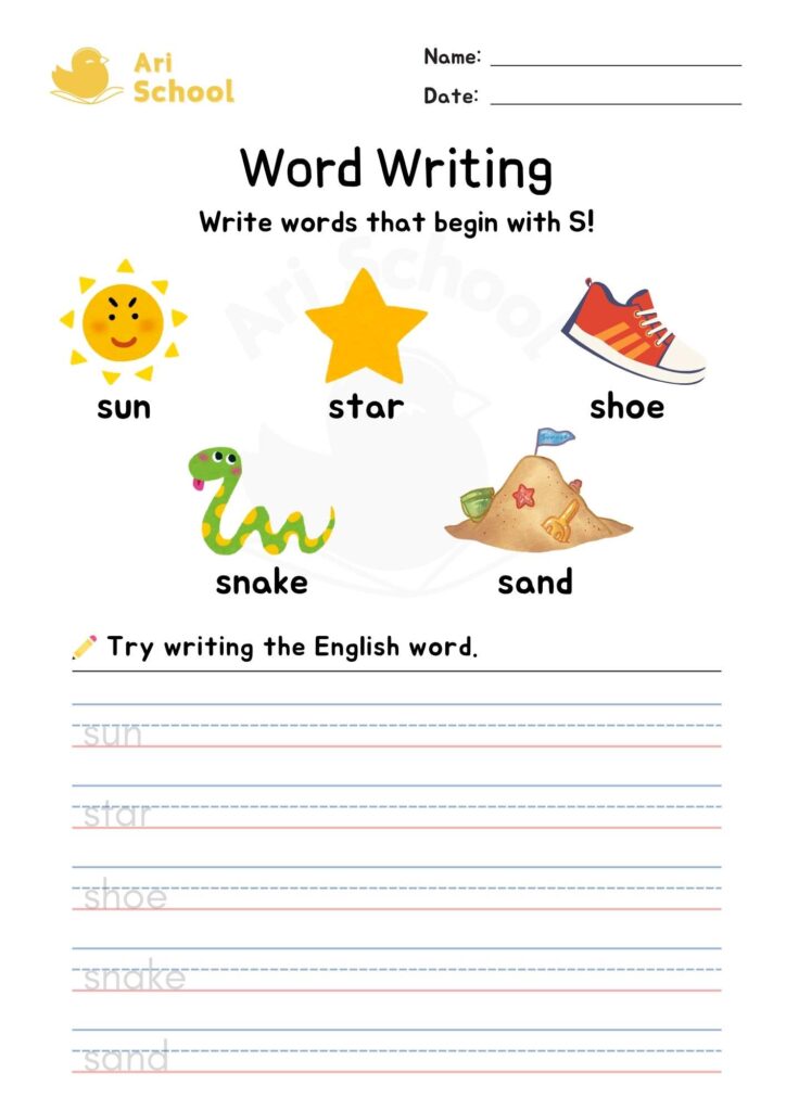 Word Writing – S