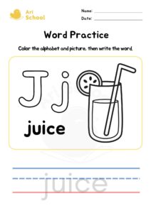 Alphabet Coloring – Juice