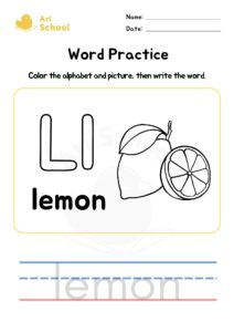 Alphabet Coloring – Lemon