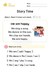 Story Time 1 – We Are Happy1