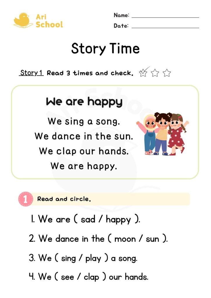 Story Time 1 – We Are Happy1