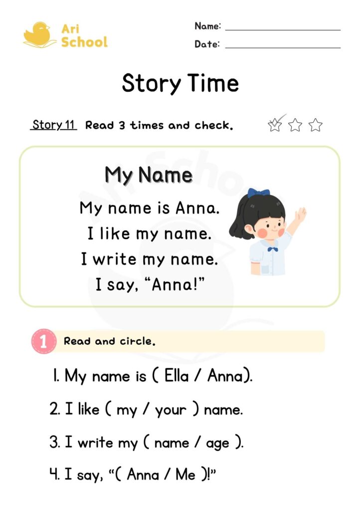 Story Time 11 – My Name1