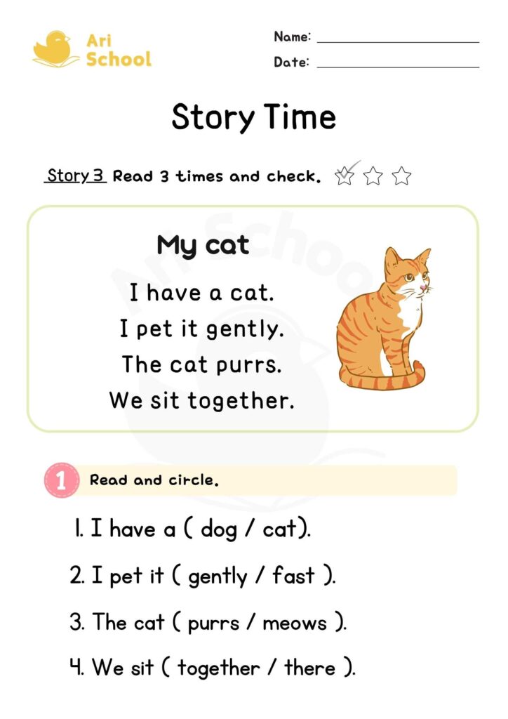 Story Time 3 – My Cat1