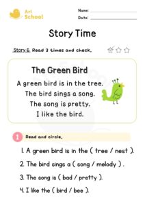 Story Time 6 – The Green Bird1