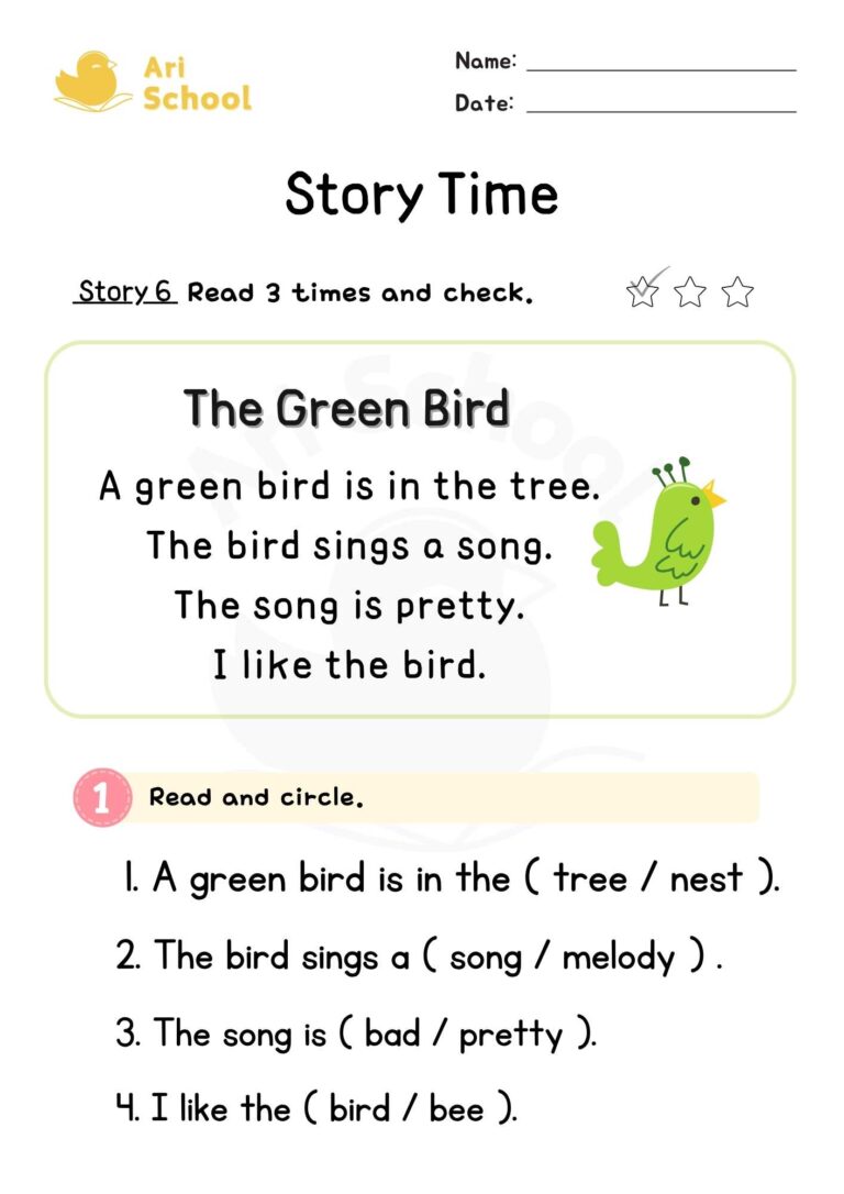 Story Time 6 – The Green Bird1
